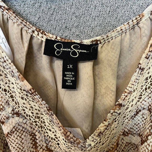 Jessica Simpson full length snake print dress new tags attached size 1X - Picture 7 of 15